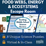 Food Webs and Energy in an Ecosystem Escape Room