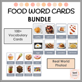 Food Word Vocabulary Cards Bundle