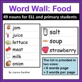 Food Word Wall