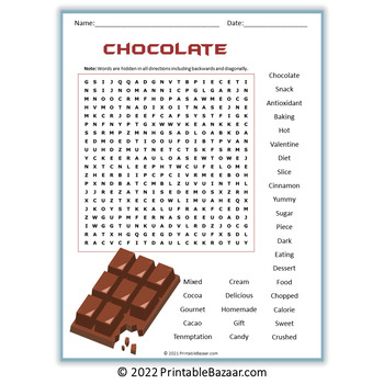 Food and Beverages 9 Word Search Puzzles - NOPREP PRINTABLE ACTIVITIES