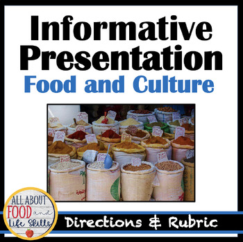 Preview of Food and Cultures Informative Poster