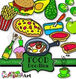 Food and Drink Doodle Clip Art Mega Pack