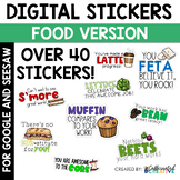 Food and Drinks Digital Stickers Pack for Google Classroom™