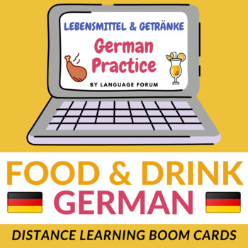 Preview of Food and Drinks German BOOM Cards™ | FOOD German Distance Learning