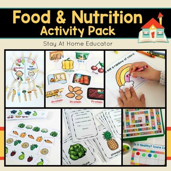 Preview of Food and Nutrition Activity Pack for Preschoolers