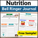 Nutrition Worksheets Free for Middle and High School Healt
