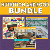 Food and Nutrition Picture Puzzle Printables & Pretend Play Grocery Store Bundle