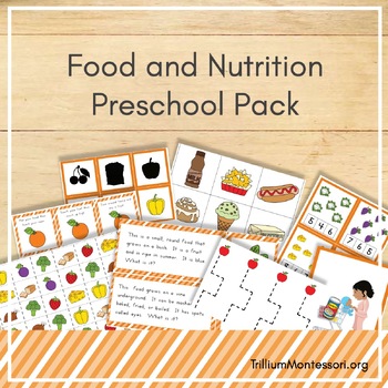 Preview of Food and Nutrition Preschool Pack