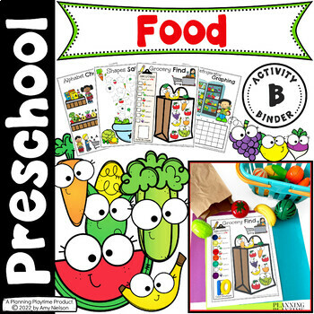 Preview of Food and Nutrition Preschool Theme