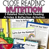 Food and Nutrition Reading Passages Healthy Eating Project