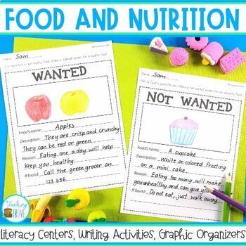 Preview of Healthy Eating - Food and Nutrition - Food Groups Literacy Centers