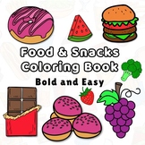 Food and Snacks Coloring Pages : Interactive Coloring Work
