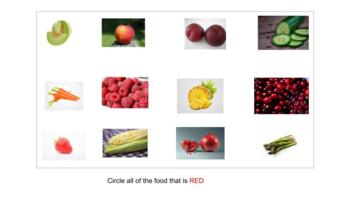 Preview of Food and colour recognition