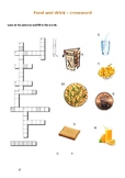 Food and drinks crosswords