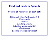 Food in Spanish Worksheets, Games, Activities & More (with