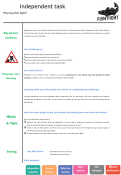 Preview of Food nutrition cooking independent research tasks