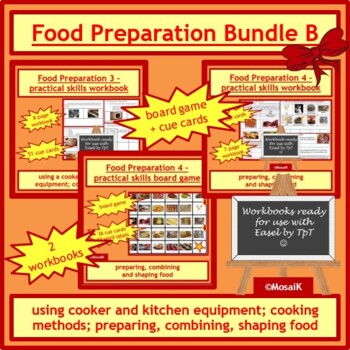 Preview of Food preparation skills Cooking Bundle 2 of 3