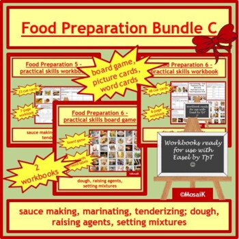 Preview of Food preparation skills Cooking Bundle 3 of 3