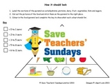 Food Pyramid Lesson Plan and Worksheet