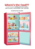 Food search - where's the food? Refrigerator search activi