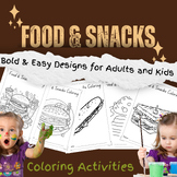 Food & snacks coloring book