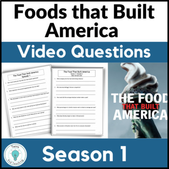 Preview of The Food that Built America Video Questions Google and Print