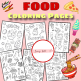 Food unique Coloring Sheets, Food coloring pages