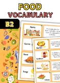 Food vocabulary. Guess the word game. Names of Food with d