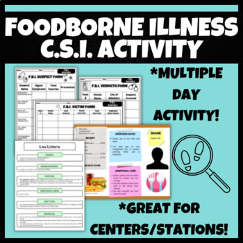 Preview of Foodborne Illness C.S.I. Activity | FCS, FACS, Cooking, Health