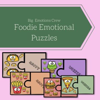 Preview of Foodie Emotional Puzzles