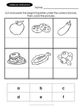 Foods A-Z Literacy Worksheets- 208 Printable Worksheets | TPT