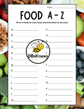 Preview of Foods A-Z (National Nutrition Month-March)