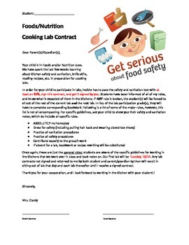 Preview of Foods Lab Contract