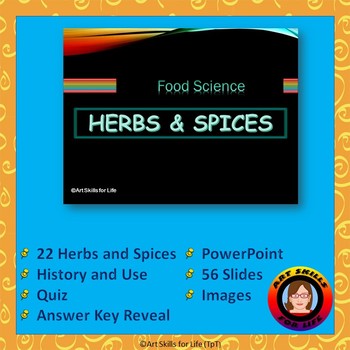 Preview of Herbs and Spices - Food Science PowerPoint
