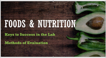 Preview of Foods and Nutrition Evaluation Bundle