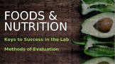 Foods and Nutrition Lab Overview and Explination of Evaluation