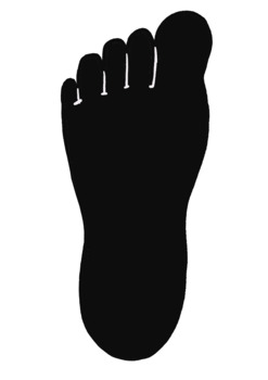Preview of Foot Silhouette Image/Clipart