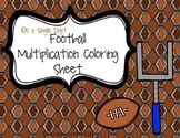 Football 10xSingle Digit Multiplication Coloring Sheet