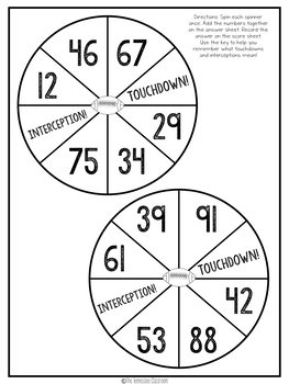 Nfl spinner - Teaching resources