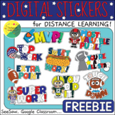 Football Big Game Digital Stickers for Seesaw | Distance Learning
