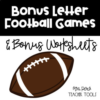 Preview of Football Bonus Letter Game