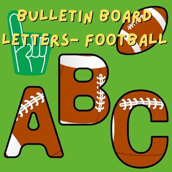 Preview of Football Bulletin Board Letters | NFL | Super Bowl | Decoration | Sports