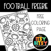 Football Coloring Page FREEBIE for football Activities and
