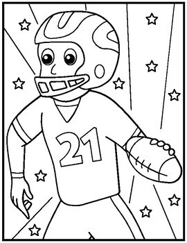 football players coloring pages