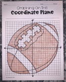 Football Coordinate Graphing Thanksgiving Activity