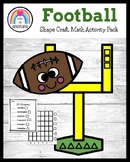 Football Craft, Super Shape Activity: Graphing, Counting, 