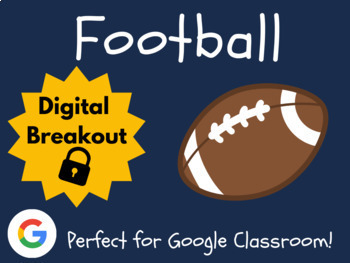 Preview of Football Digital Breakout (Escape Room, Activities)