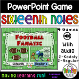 Football Fanatic Interactive Game (Sixteenth Notes)