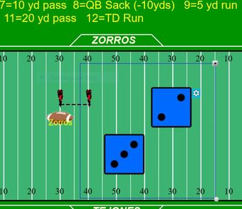 Preview of Football Field Game Board (For SmartBoard)