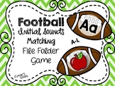Football File Folder Game: Letter to Initial Sound Matching (A-L)